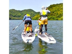 【広島・三次】自然の中で挑戦とリラックス〈湖上SUP体験／半日コース(Level1)〉お子様・未経験者OK・広島西風新都から車で1時間