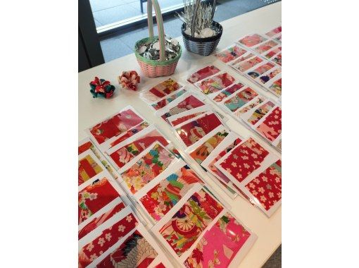 【오사카・니혼바시 난바】귀여운 기모노 원단으로 만드는 안주 세공 클립 만들기の画像