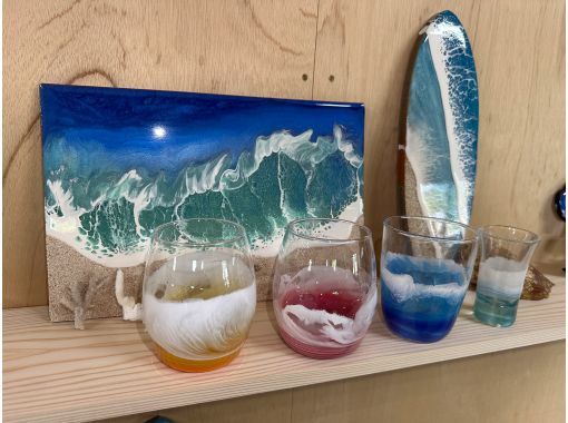 【沖縄・宮古島】〜都合の良い時間で予約可能〜グラスレジンアート体験！大人気のレジンアートをグラスで体験☆宮古空港から車で5分の好立地♪の画像