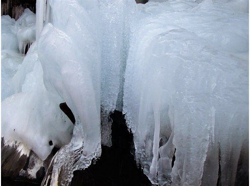 【伊香保近郊／四万吾妻 群馬 関東】冬の造形美！氷瀑＆氷柱観賞ハイキング・トレッキング1日ツアー『神秘のアイスフォール＋』草津温泉も近い◎の画像
