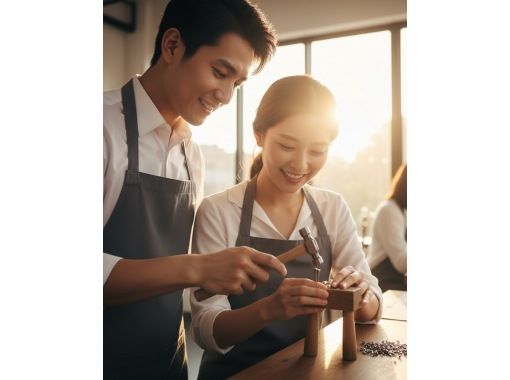【プレオープン期間20％OFF】3月10・11・12限定！！静岡市街中で彫金体験！！【手作り結婚指輪】シンプルでリーズナブルな結婚指輪選びの画像