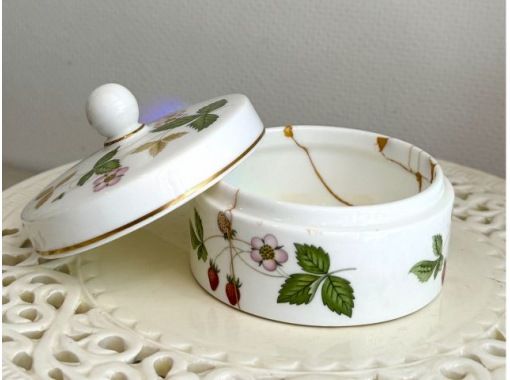 [名古屋・伏見]『器購入プラン』手ぶらでOKモダン金継ぎ（グルー継ぎ）器修復レッスンの画像