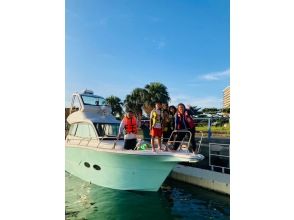 【宜野湾港マリーナ発】中型クルーザーで行く‼バナナボート＆シュノーケル3時間遊び放題　≪初心者・カップル・ファミリー・友人・女性にオススメ≫