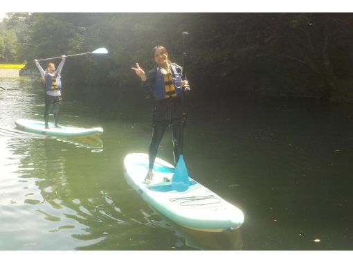 【岐阜県　奥長良川】キャニオニングとSUP（サップ）をWコンボ。W癒し系アウトドア体験の画像