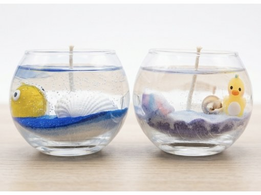 【沖縄・久米島】キラキラ海キャンドル｜旅の思い出を形に！お子様でも安心！の画像