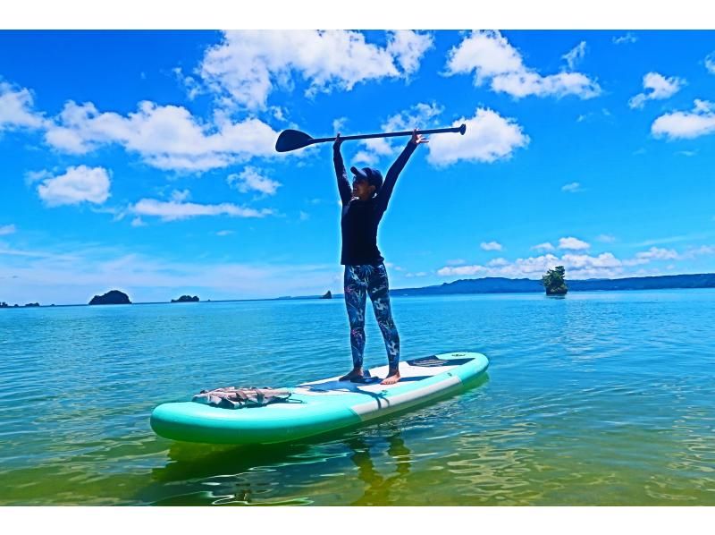 【北海道・SUP体験】透明度の高い支笏湖の湖面をクルージング！SUP体験（半日コース）の画像