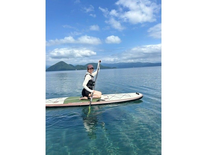 【北海道・SUP体験】透明度の高い支笏湖の湖面をクルージング！SUP体験（半日コース）の画像