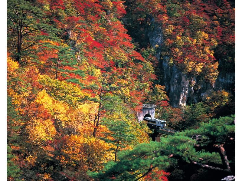【仙台駅集合解散】紅葉の鳴子峡＆気仙沼大島 亀山展望台　幻想的な景色「気嵐」＆大自然の絶景めぐり　1泊2日ツアー