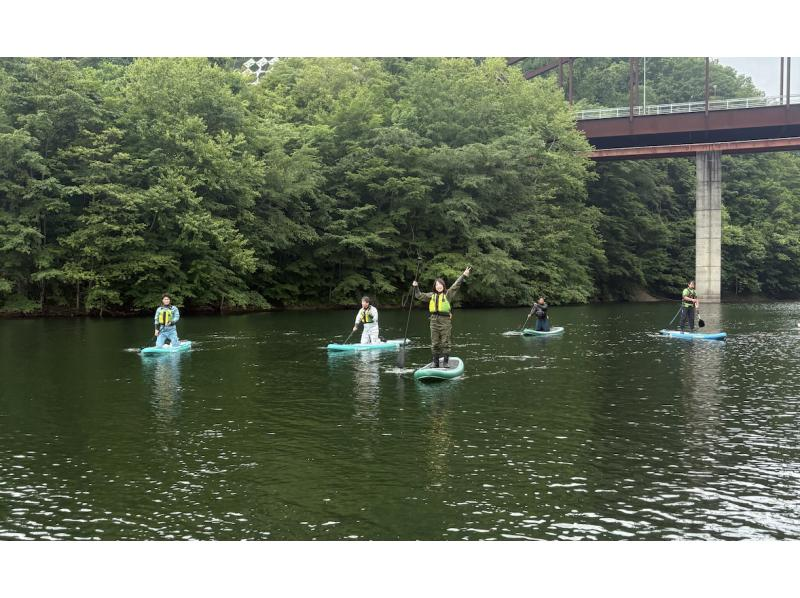 【北海道・SUP体験】透明度の高い支笏湖の湖面をクルージング！SUP体験（半日コース）の画像