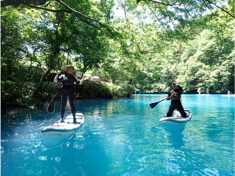 【群馬・四万】シマブルーが映える四万湖であこがれの SUP体験☆