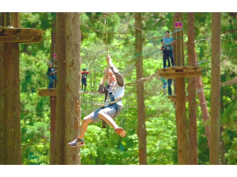 【北海道・恵庭】恵庭の森を空中散歩！家族・友人みんなで楽しめる樹上アスレチック〈トレックコース60分/90分/120分〉