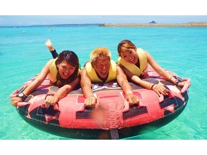 【沖縄・水納島】日帰り海水浴&シュノーケリング&選べるマリンスポーツ3種(Sプラン)