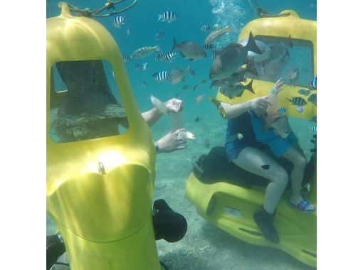 [Nago, Okinawa] Anyone from children to the elderly can easily dive! The latest marine activity "Diving Scooter" is right next to the Kouri Bridge!の画像