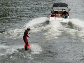 [Kagawa, Takamatsu within field dam exhilaration off the wind! Beginners welcome! Wakeboarding experience (15 minutes)の画像