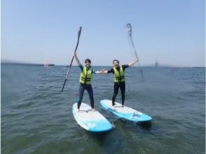 【千葉・稲毛海岸】海で楽しく過ごそう！SUPスクール体験コース！【2時間】