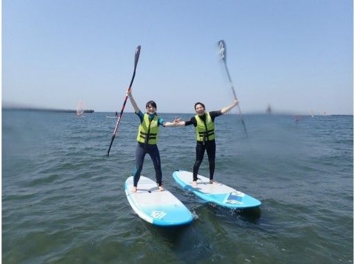 SUP SUP school experience course! [2 hours] [Chiba/Inage Coast] Have fun at the sea!の画像