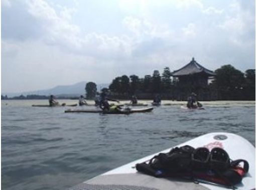 [滋賀縣琵琶湖]從旅遊景點Ukimido琵琶湖的頂部讓我們入場の画像