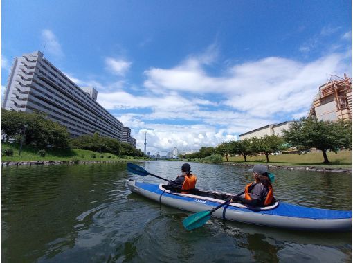 【東京 カヤック】 猛暑を忘れる、朝のカヤック時間！　東京カヤックツアー　♪暑くなる前に、気持ちよく漕ぎ出そう。の画像