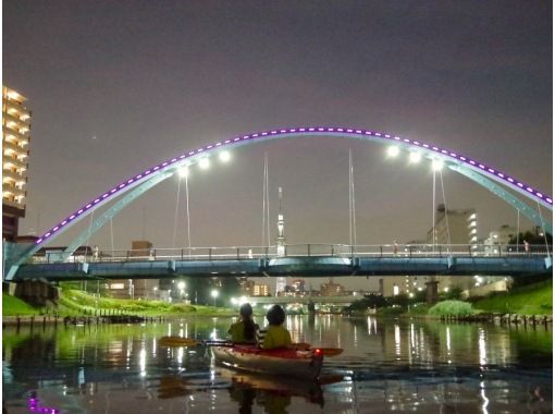 【東京 カヤック】スカイツリーの絶景！　　東京ナイトカヤックツアー　　♪平日1名様から大歓迎！　ソロ活女子にもおすすめです。の画像