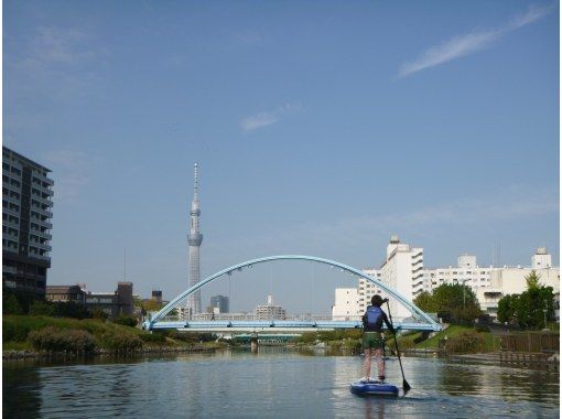 Spectacular views of the Skytree! Tokyo SUP tour ♪ Women participating alone are also welcome.の画像