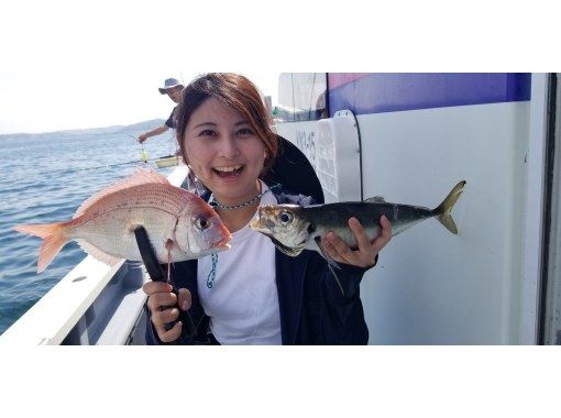 【湘南・鎌倉】駅近2分♪手ぶらOK♪いろんな種類の魚が釣れる！乗合船で五目釣り体験～初心者・女性・お子様大歓迎！アジ・タイ・イナダなどの画像