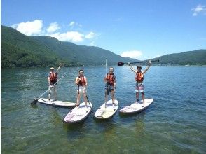 [Nagano ・ Kizaki Lake】 Enjoying SUP and natural charm into clear water and bright green