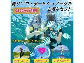 【沖縄・名護】(フライボードorホバーボードorパラセール)+ボートシュノーケル　選べて格安セット