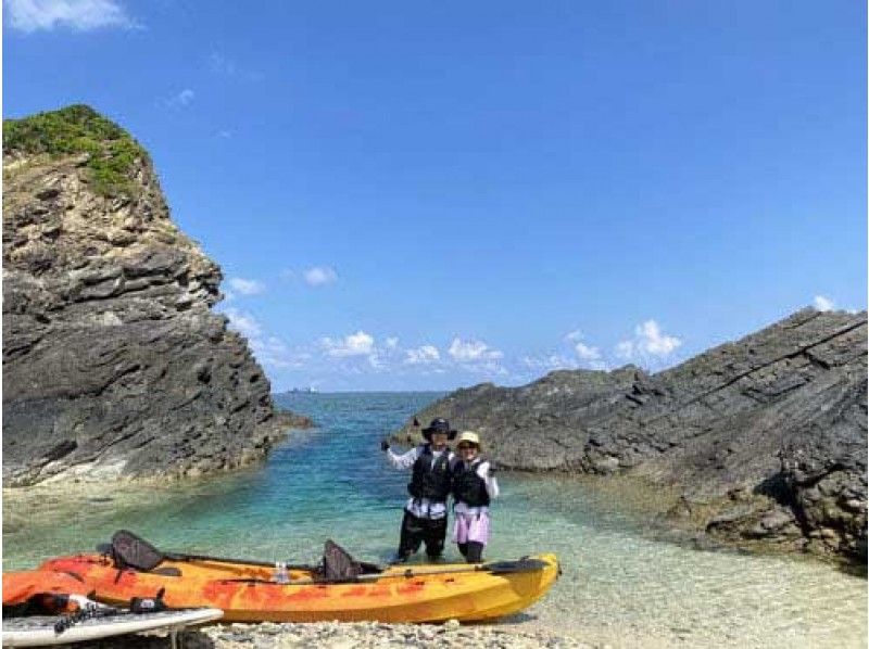 【沖縄北部・オクマ】無人島へ行こう！シーカヤック＋シュノーケリング体験の紹介画像