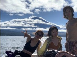 [Yamanashi ・ Yamanakako】 With Mt. Fuji in the background Wakeboarding Experience 1 set (15 minutes)の画像