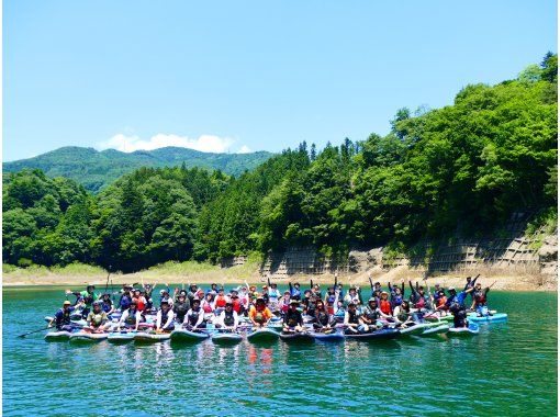 【群馬・水上】赤谷湖半日SUP之旅 獨特的導遊將與您分享樂趣♪の画像