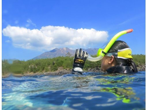 [Kagoshima Sakurajima / Bonotsu / Kasasa] ว่ายน้ำไม่เป็นเอาล่ะ! ความสงบของจิตใจดำน้ำชมปะการังの画像