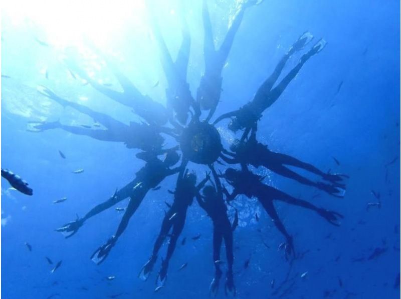 【 冲绳 ·国头郡】热带鱼在热门景点迎接！蓝洞浮潜体验（120分钟）の紹介画像
