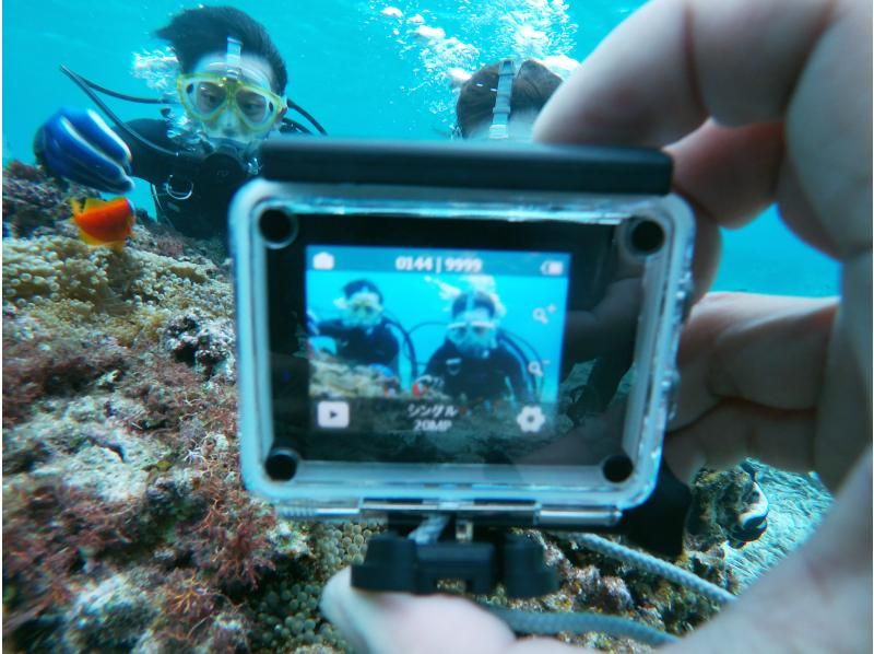 【沖縄 恩納村青の洞窟】『青の洞窟ボート体験ダイビング』専属ガイドとGoproカメラ・タオルレンタル付の紹介画像