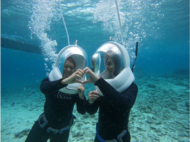 【沖縄 恩納村】 8歳からの水中散歩ボートシーウォーク Goproカメラ・タオルレンタル付の紹介画像