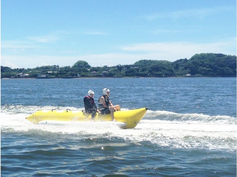 [Shizuoka ・ Lake Hamana] everyone can enjoy the fun! Banana boat experience [with family and friends]の紹介画像
