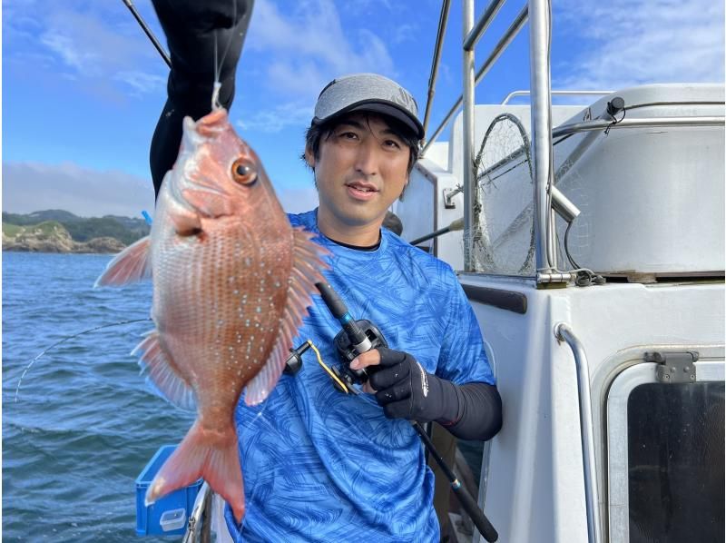 [Chiba, Katsuura] Catch big fish such as sea bream and flounder! Gomoku fishing experience on a cruiser! Beginners welcome! Shared planの紹介画像