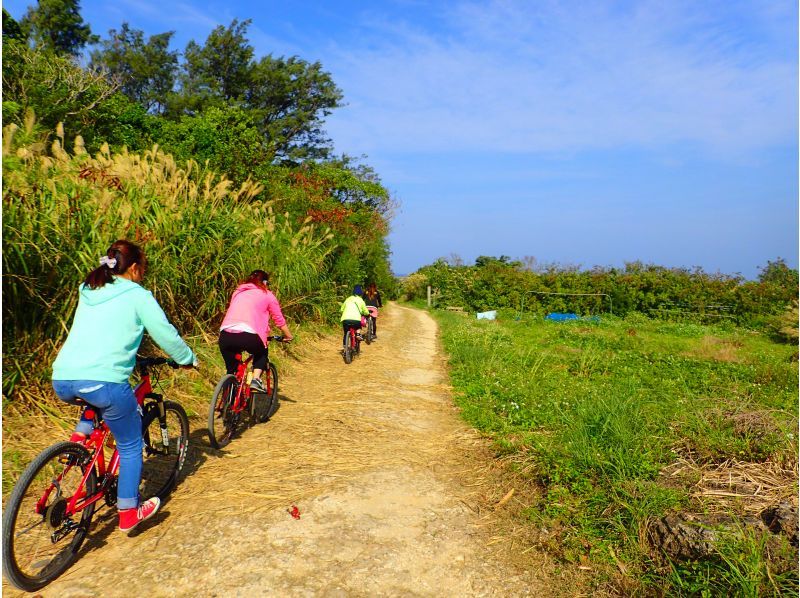 【沖縄・読谷】美ら島サイクリング〜オフロード＆ダウンヒル＆カントリーロードなど多彩な景観をMTBでGo！学生グループにおすすめ！の紹介画像