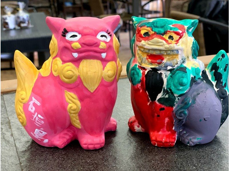 [Okinawa Ishigaki Island] Easy even for children! Shisa craftsman! "Coloring experience without rules"の紹介画像
