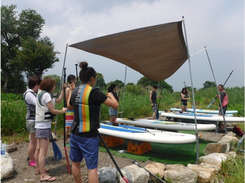 [Shiga / Biwa lake] Water walk SUP experience (Beginner course) in Lake Biwa-Ogoto Base