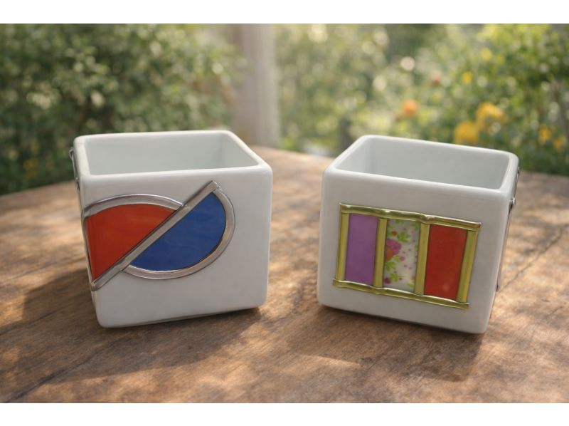 【岡山・倉敷】自由に可愛くデザイン！グラスアート 　ガラス・陶器キューブ体験の紹介画像