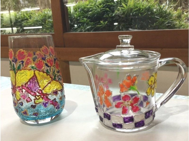 [Shizuoka/Izukogen] Glass art experience! Finished like stained glass! Available in 13 colors ★ Beginners, couples, and parents and children welcome (reservations accepted until the morning of the day)の紹介画像