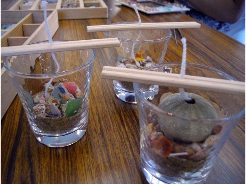 [Kyoto Prefecture, Kyotango City] Craft experience-like in the sea! Fashionable marine Candle makingの紹介画像