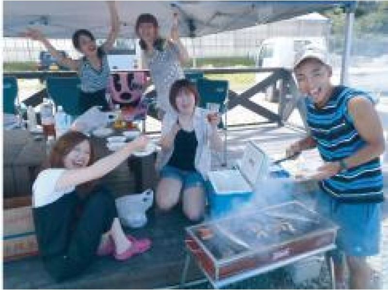 [Shizuoka / Fuji River] Rafting Tour +4000 Yen Friends One Push BBQ Set (AM / PM Half Day Course)の紹介画像