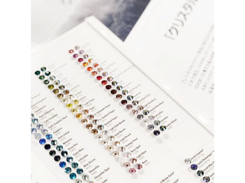 [大阪/心齋橋]您可以從40種不同的寶石中選擇“用水晶製作手鍊”。請空手來の紹介画像
