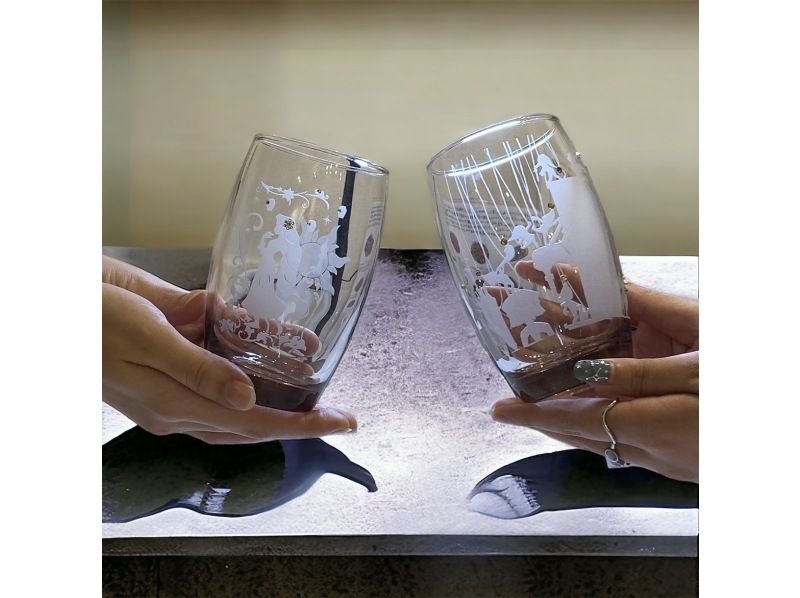 [大阪/Shinshinsaibashi]噴砂工藝體驗並使用Deco設計玻璃杯！可空手參加！下班回家的路上交通便利！の紹介画像