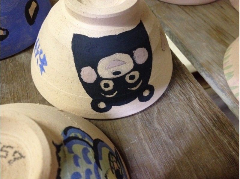 [Shiga Prefecture Shigaraki] Painting experience-Let's paint on plain pottery (about 60 minutes)Empty-handed! About 5 minutes on foot from Sakai Stationの紹介画像