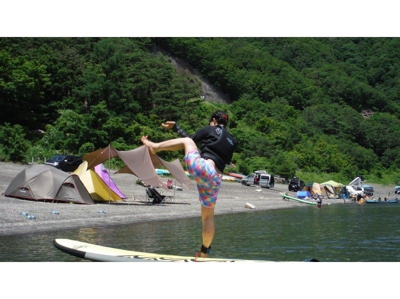 [Sap yoga experience healing in front of Mt. Fuji] (SUP Yoga, Stand up paddle board yoga)の紹介画像