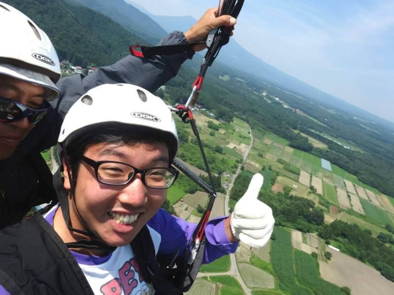 那須高原　パラグライダー体験