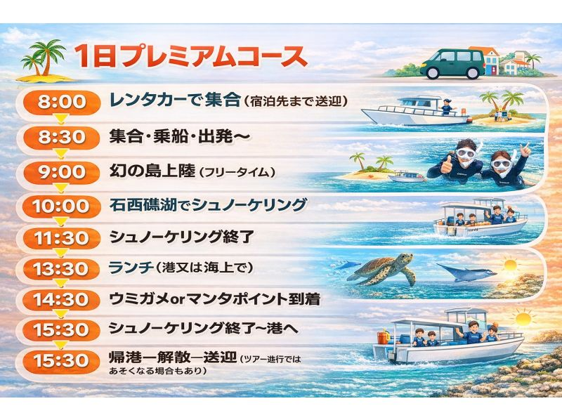 【完全初心者専門】幻の島上陸&times;石西礁湖｜ウミガメシュノーケリング｜石垣島7時間〈写真無料〉の紹介画像