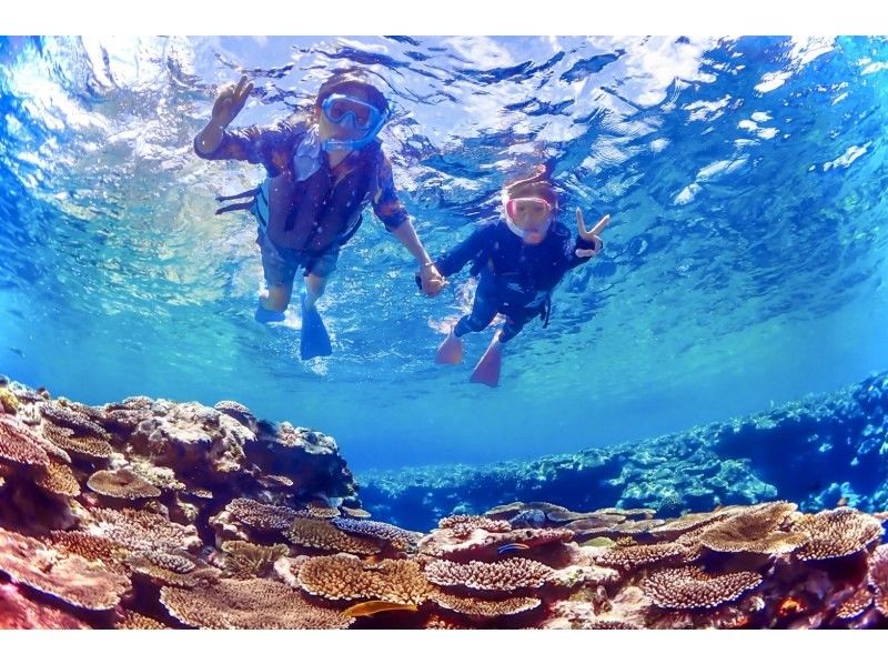 【初學者限定】【接受臨時預約】在清澈的海水中浮潛！登陸幻島＆石清潟湖浮潛【3小時】最適合與觀光結合の紹介画像